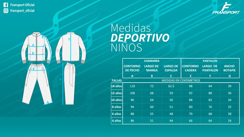 Medidas DEPORTIVO NIÑOS.webp