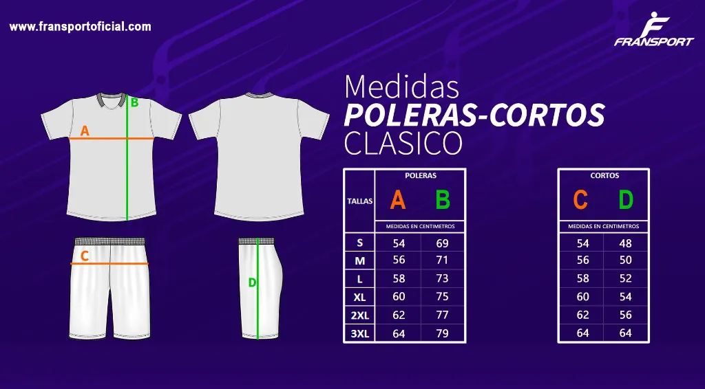 Medidas POLERAS CORTOS (CLASICO).webp