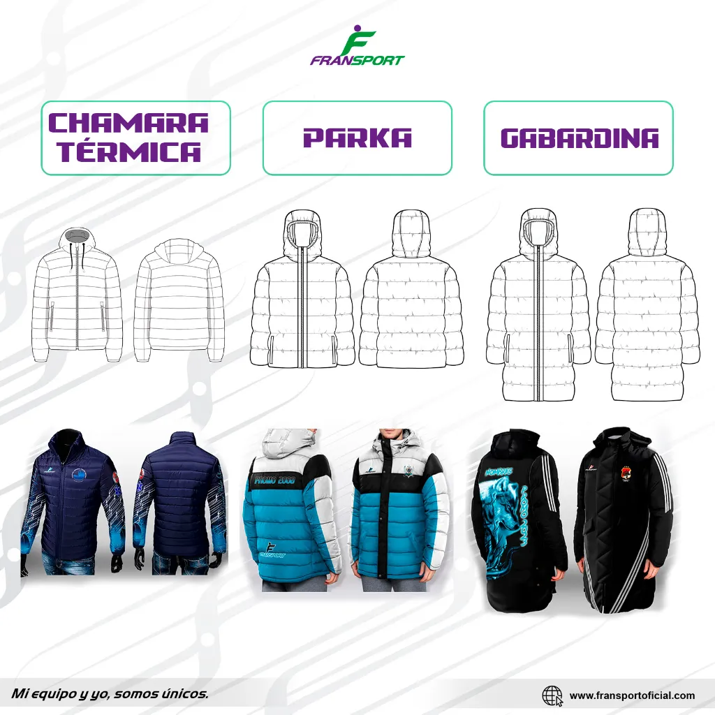 tabla comparacion chamarra parka gabardina.webp