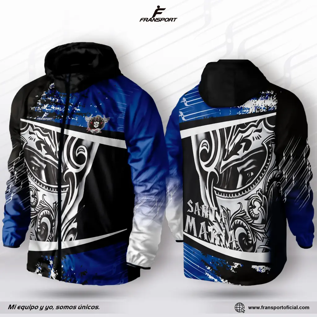 Impermeable - Rompevientos personalizable Fransport - 8534 (Negro)