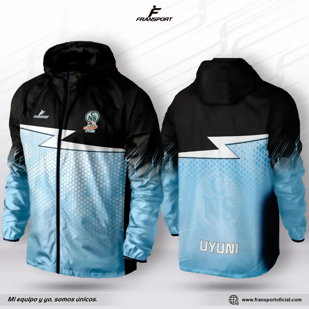 Impermeable - Rompevientos personalizable Fransport - 8524 (Negro)