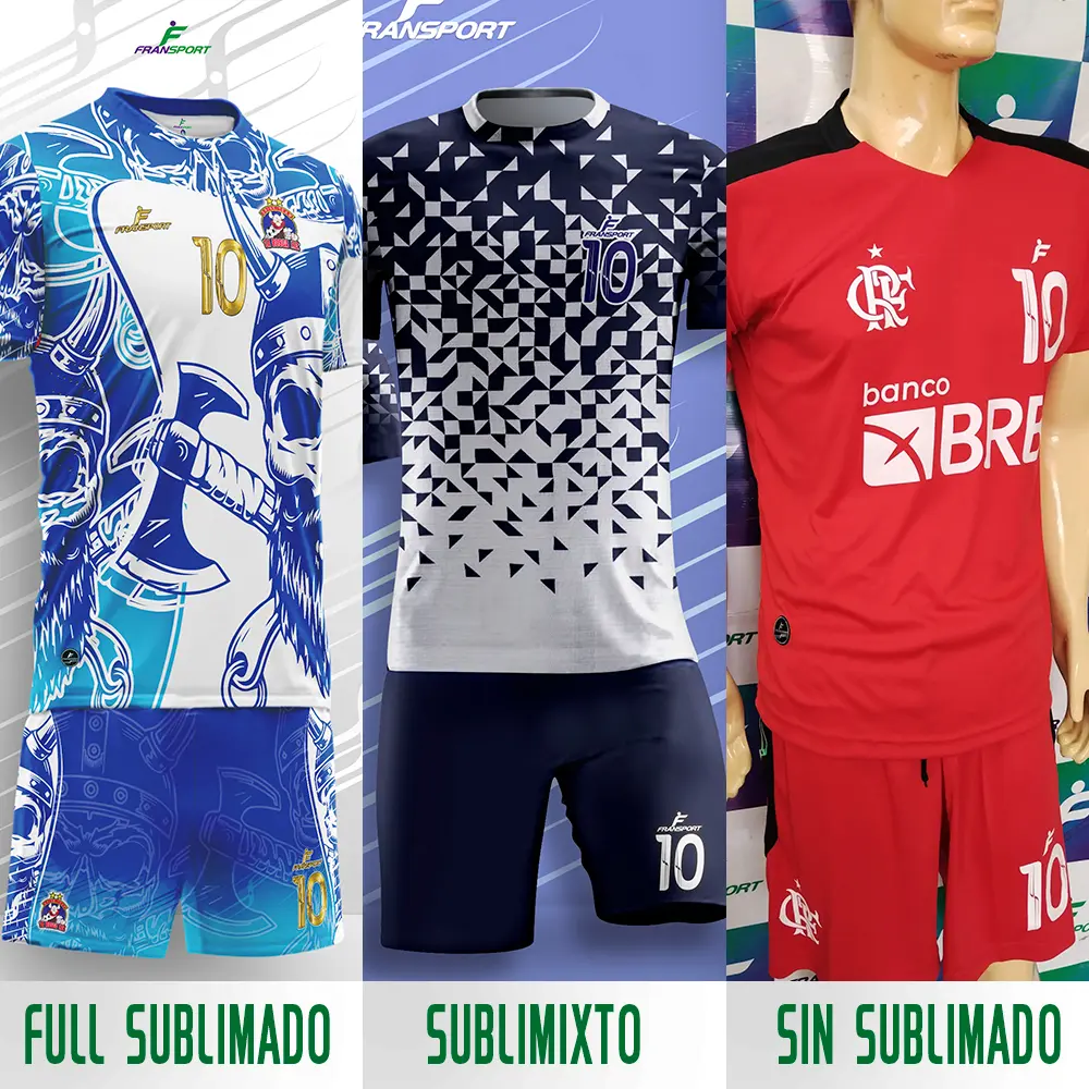 Conjunto Polera Corto Futbol (3-Sin sublimado, Talla L, Molde Clasico, Tela Dry Fit, Manga corta)