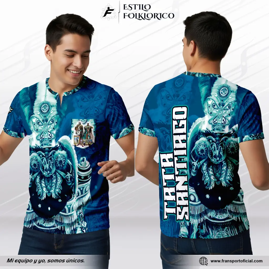 Camiseta Estilo Folklor Bolivia – Morenada | Modelo Personalizable – Fransport - ID 1259