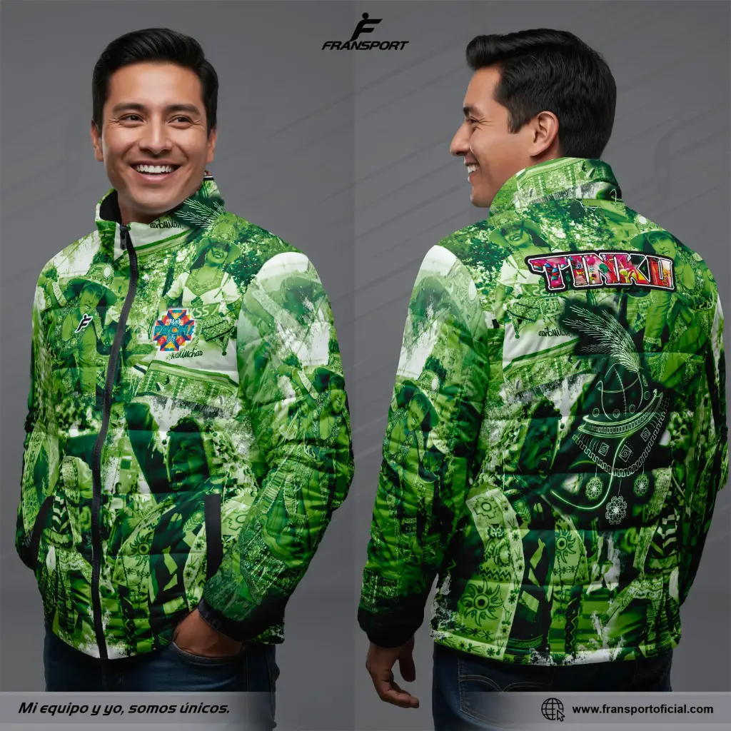 Chamarra termica varon Estilo Folklor Bolivia – Tinku | Modelo Personalizable – Fransport - ID 1250
