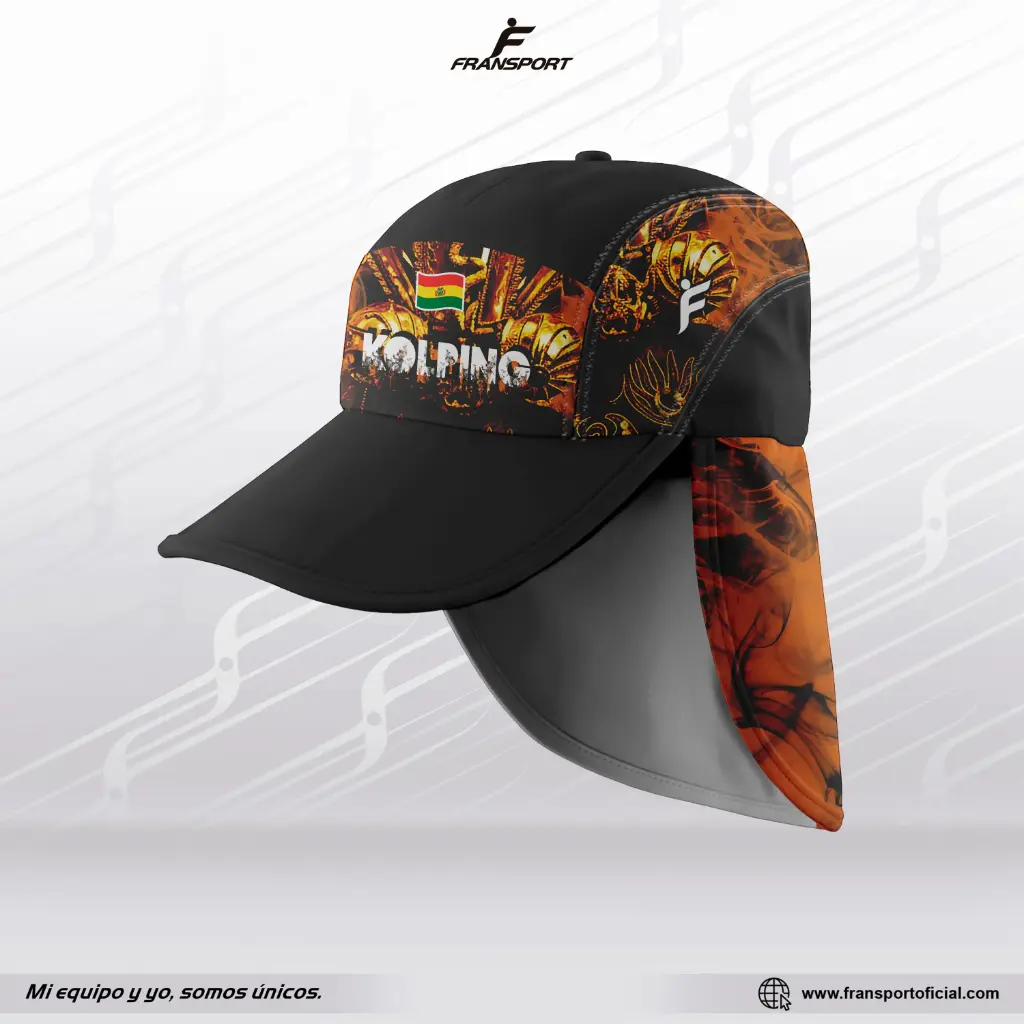 Gorra Estilo Folklor Bolivia – Diablada | Modelo Personalizable – Fransport - ID 1257 (Negro)