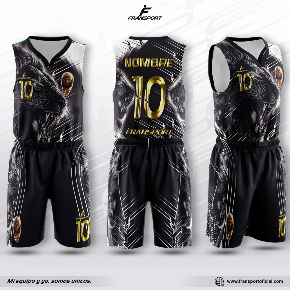 Conjunto malla y bermuda basquet  (Blanco)