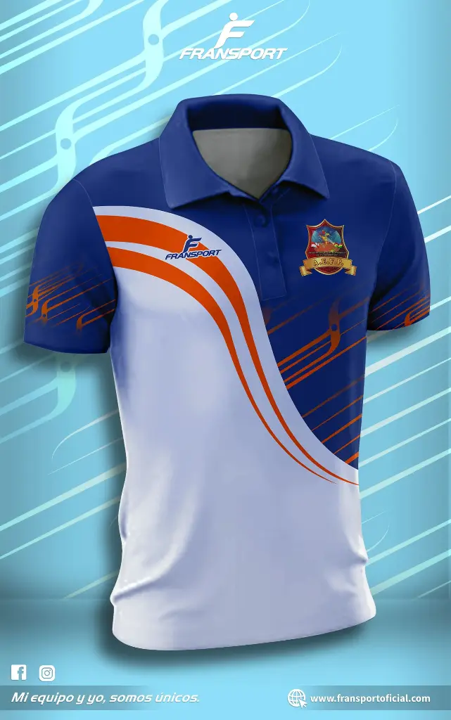 Polo personalizable fransport (Blanco)
