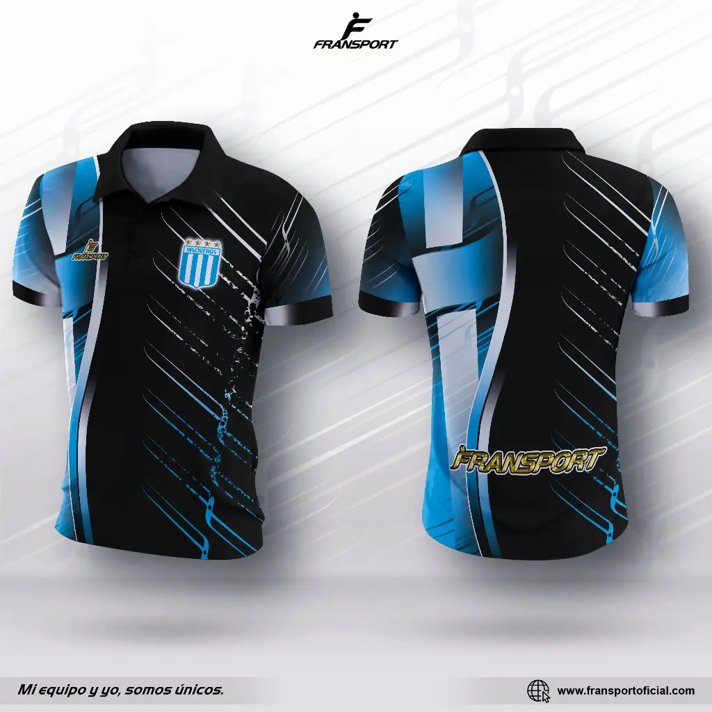 Polo personalizable fransport (Negro)