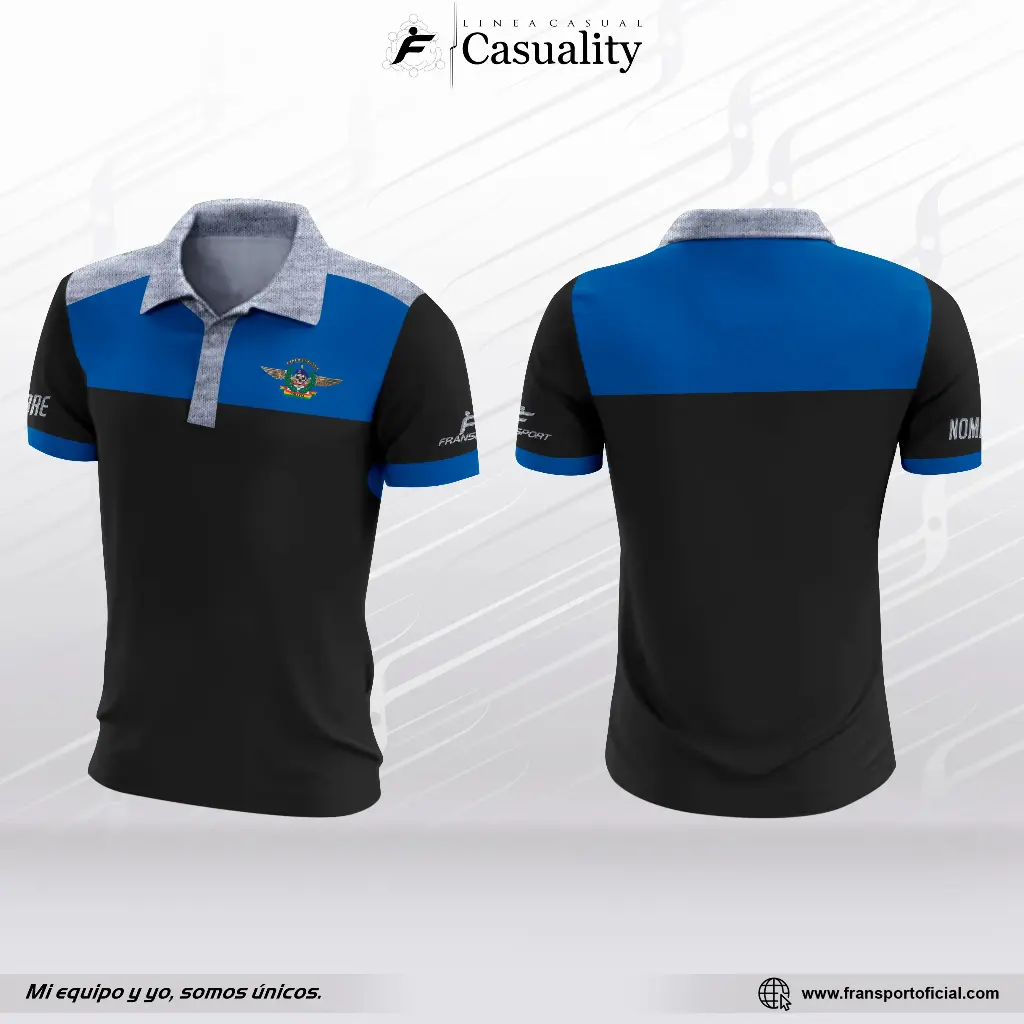 Polo personalizable fransport (Negro)