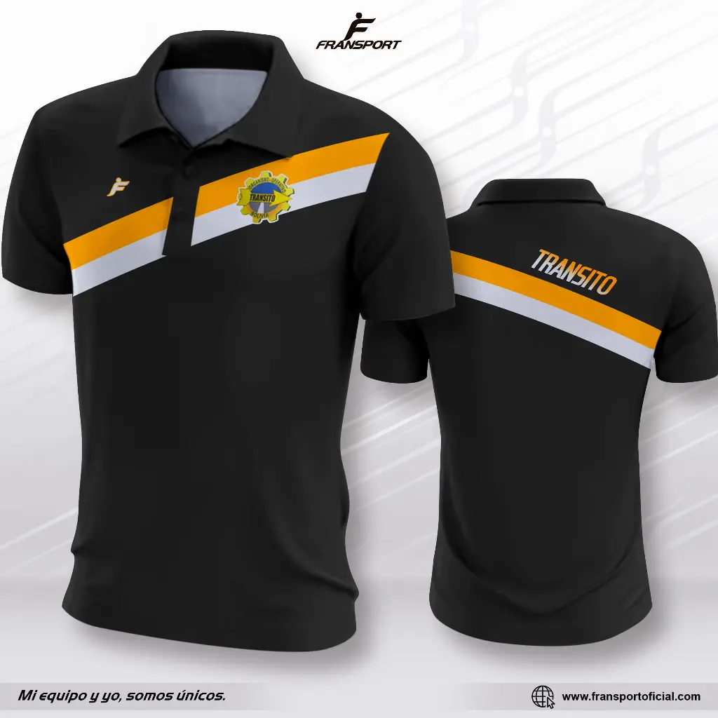 Polo personalizable fransport (Negro)