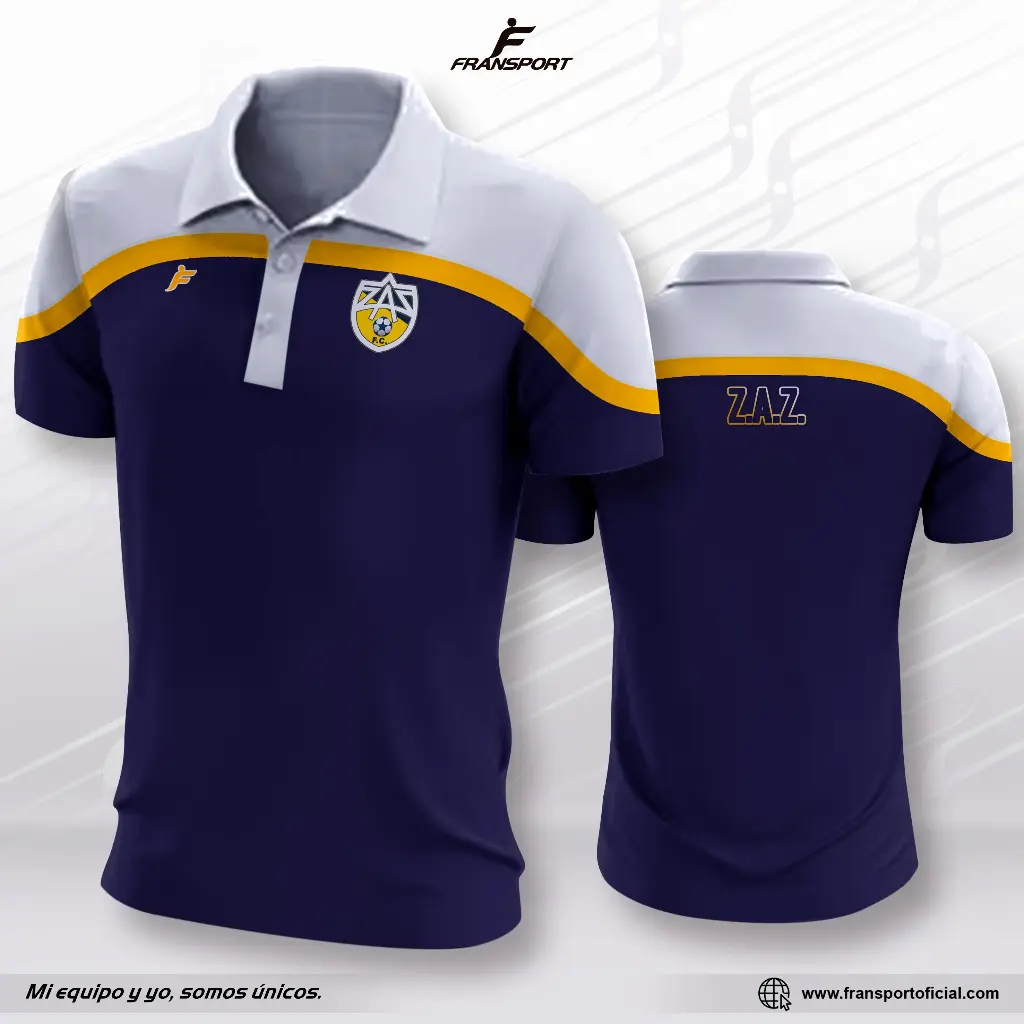 Polo personalizable fransport (Blanco)