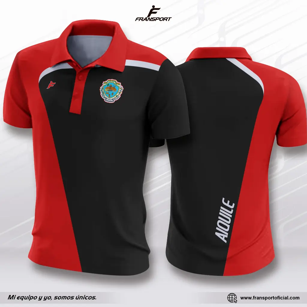 Polo personalizable fransport (Negro)