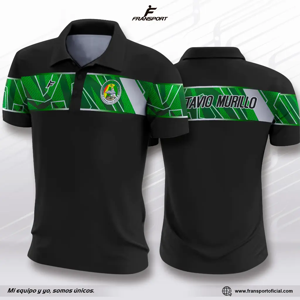 Polo personalizable fransport (Negro)