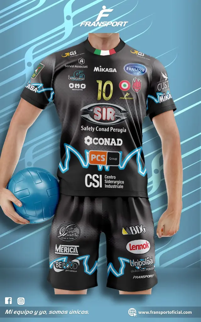 Poleras y corto Fútbol Diseño Fransport Personalizable full sublimado