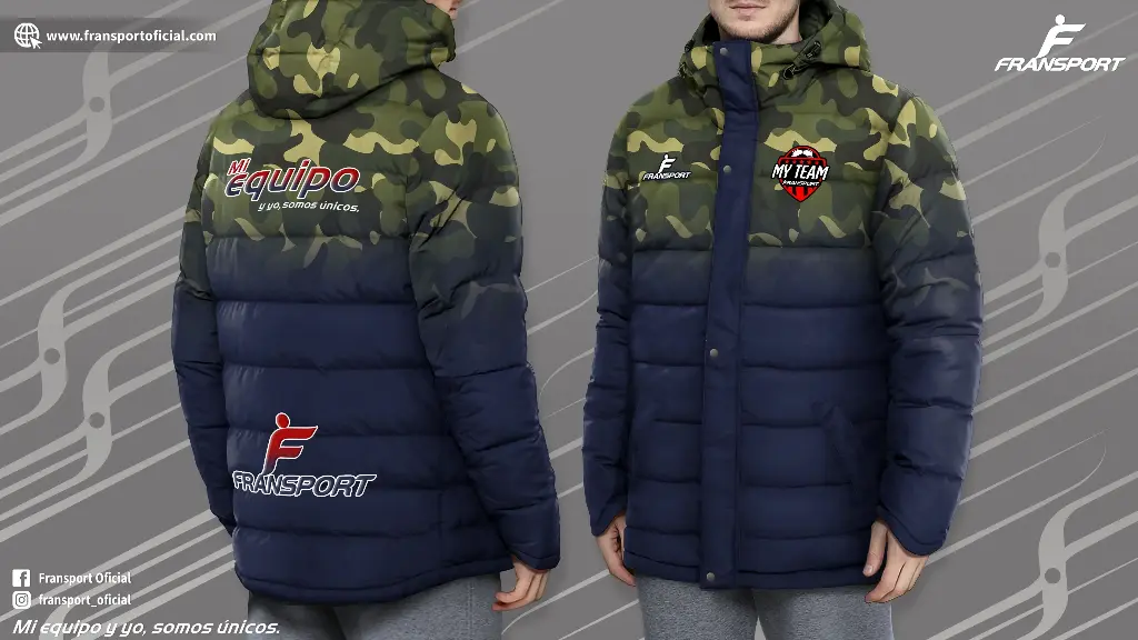 Parka Full sublimado (Azul marino)