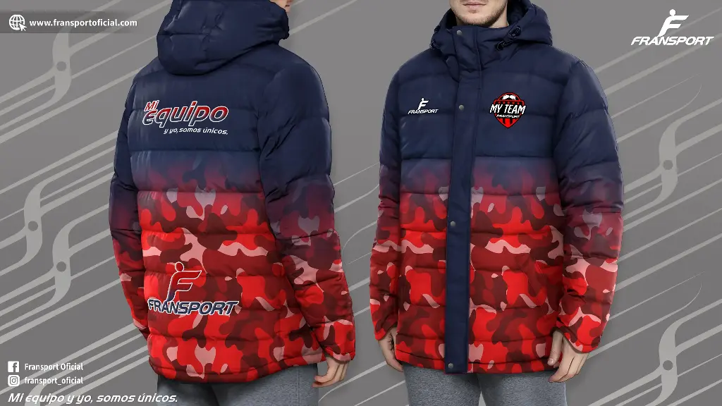 Parka Full sublimado (Azul marino)