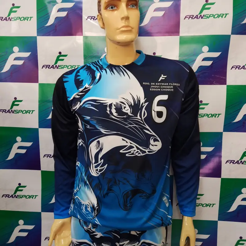 Poleras y corto Fútbol Diseño Fransport Personalizable full sublimado (Blanco)