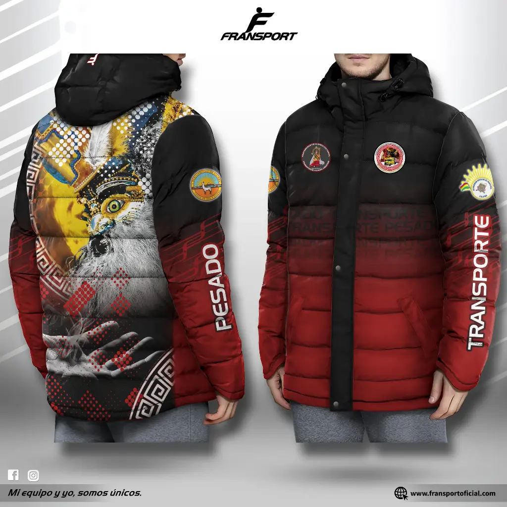 Parka Full sublimado (Negro)
