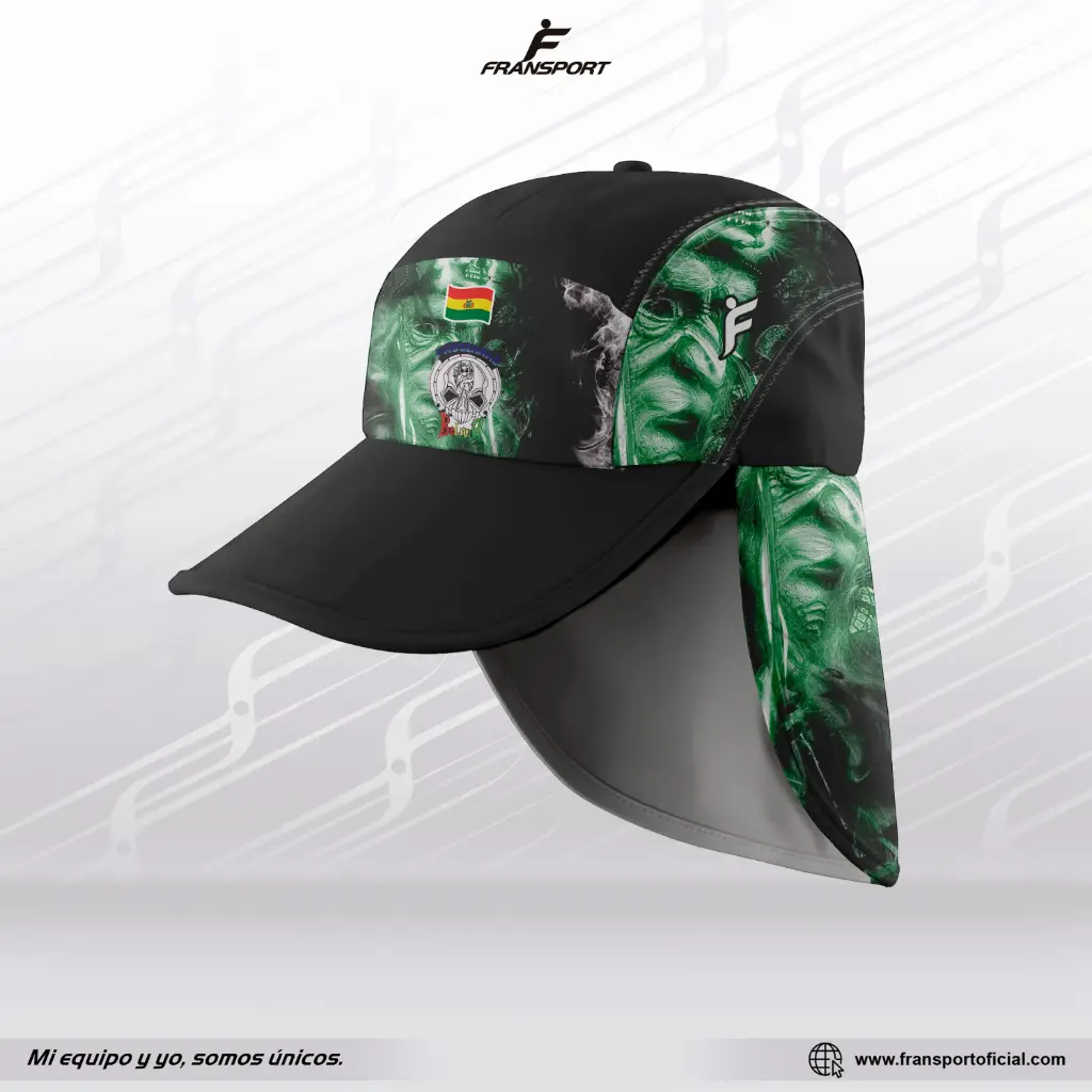 Gorra Estilo Folklor Bolivia – Tobas | Modelo Personalizable – Fransport - ID 1307 (Negro)