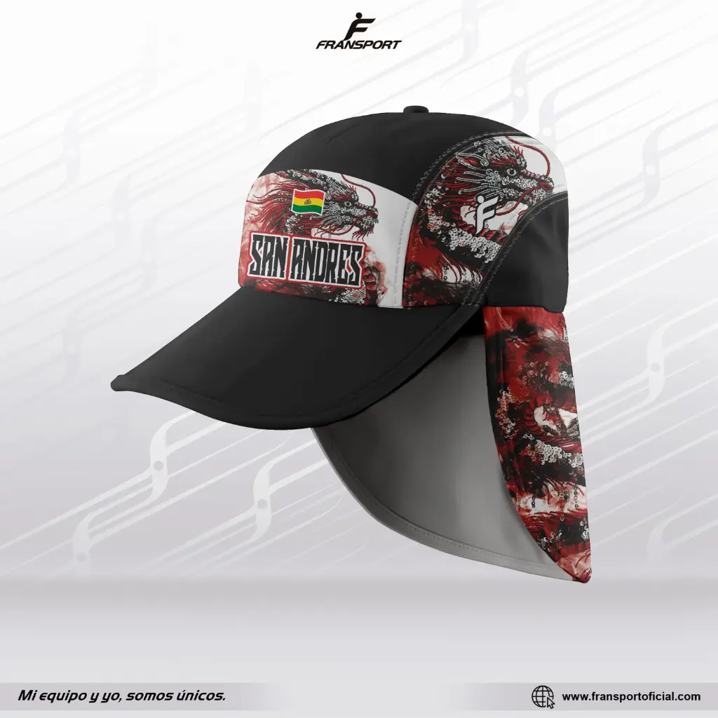Gorra Estilo Folklor Bolivia – Caporal | Modelo Personalizable – Fransport - ID 1262 (Negro)