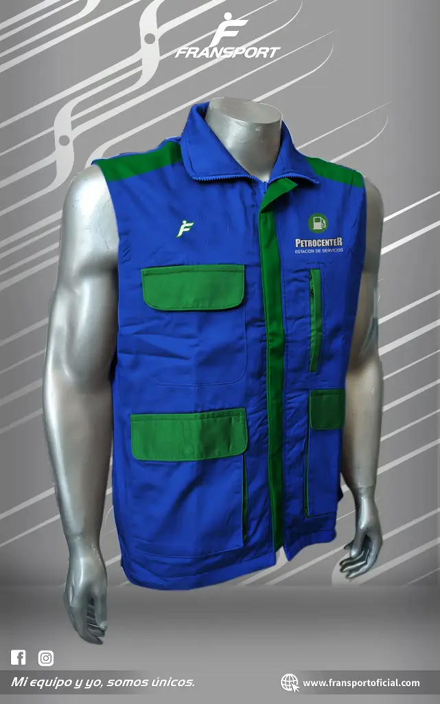 Chaleco - Ropa de trabajo personalizable Fransport (Azul)