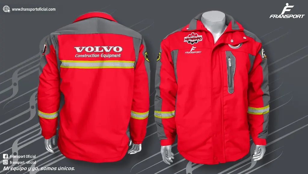 Parka termica - Ropa de trabajo personalizable Fransport  (Rojo)
