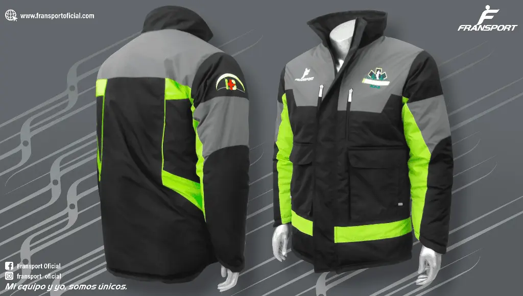Parka termica - Ropa de trabajo personalizable Fransport (Negro)