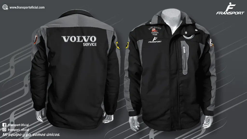 Parka termica - Ropa de trabajo personalizable Fransport (Negro)