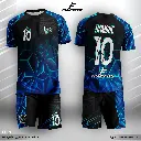 Poleras y corto Fútbol Diseño Fransport Personalizable full sublimado
