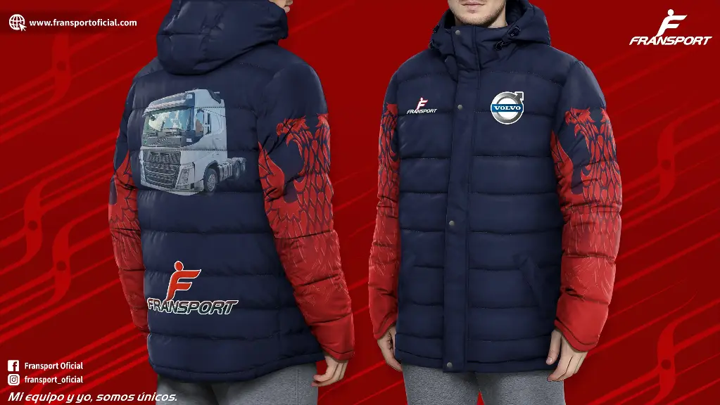 Parka Full sublimado (Azul marino)