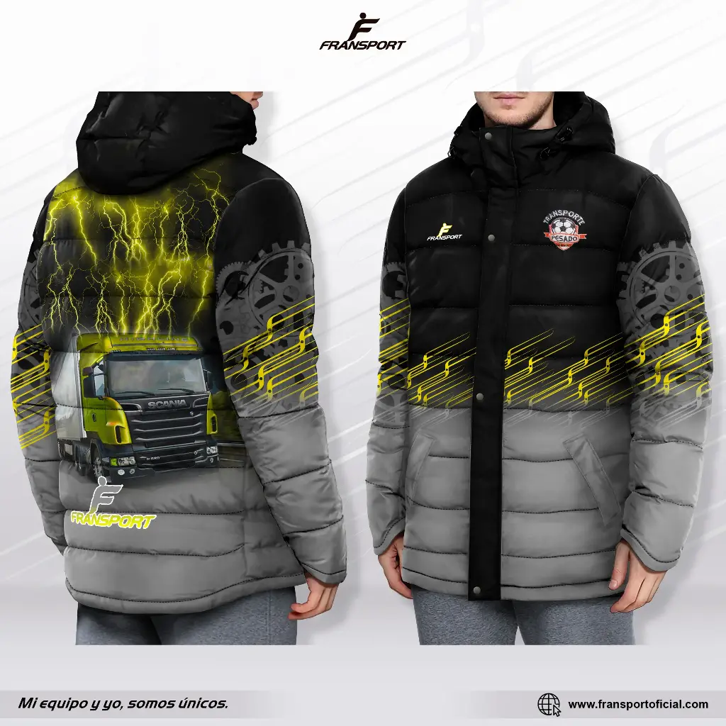 Parka Full sublimado (Negro)