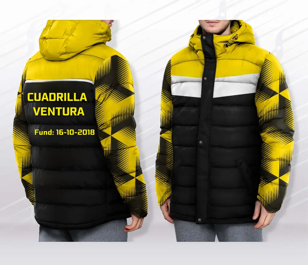 Parka Full sublimado (Negro)