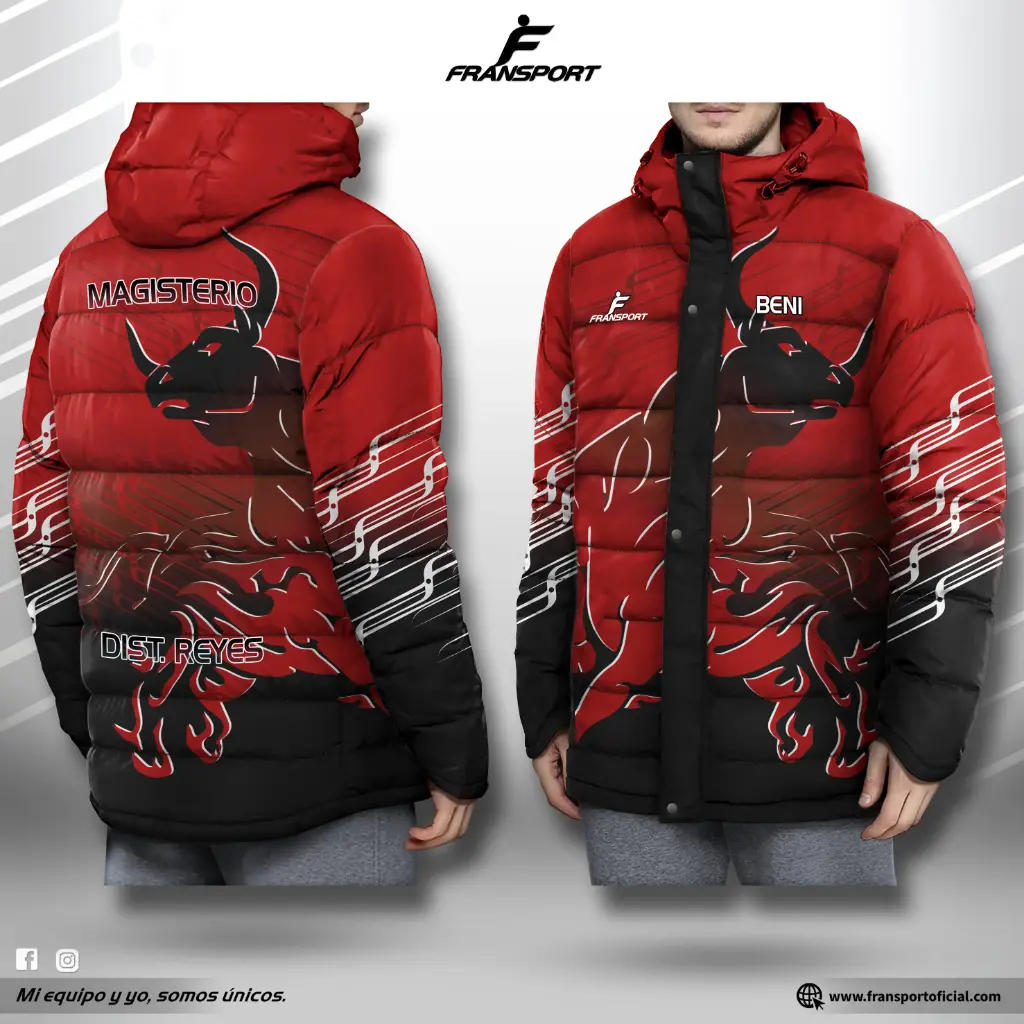 Parka Full sublimado (Negro)