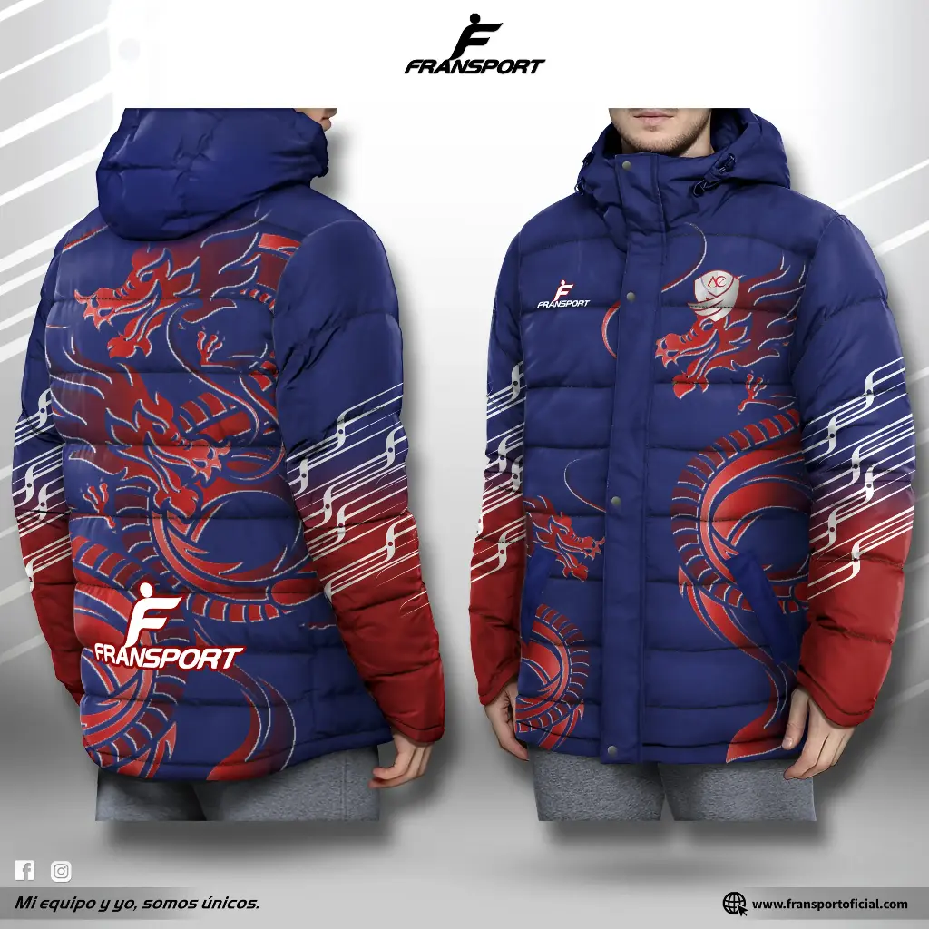 Parka Full sublimado (Azul)