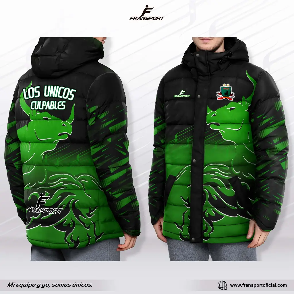 Parka Full sublimado (Negro)