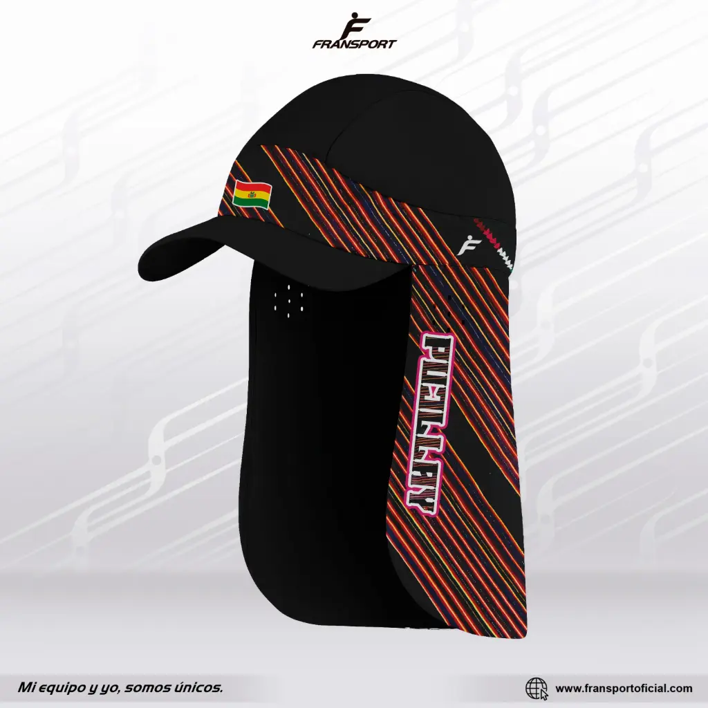 Gorra sahariana larga personalizable estilo folklorico - Pujllay