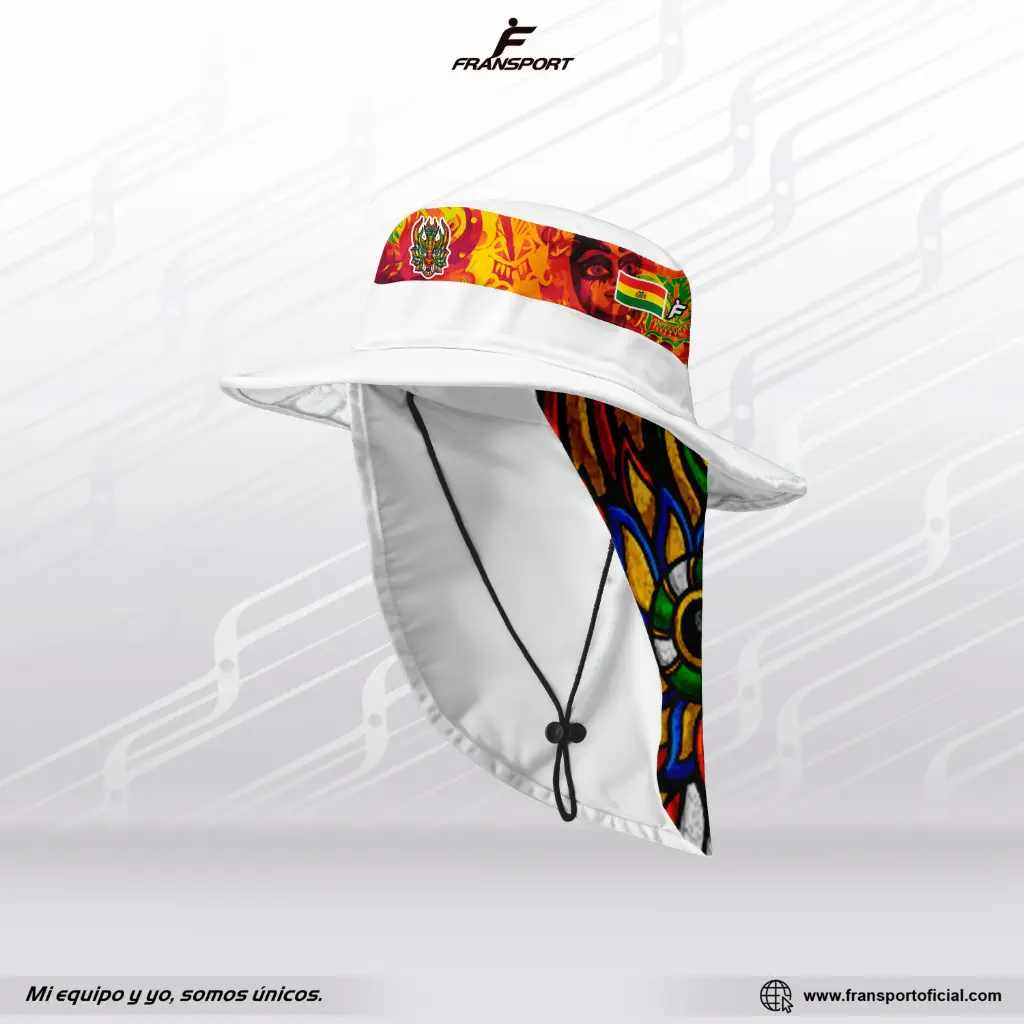 Sombrero de protección solar personalizable estilo folklorico - Diablada