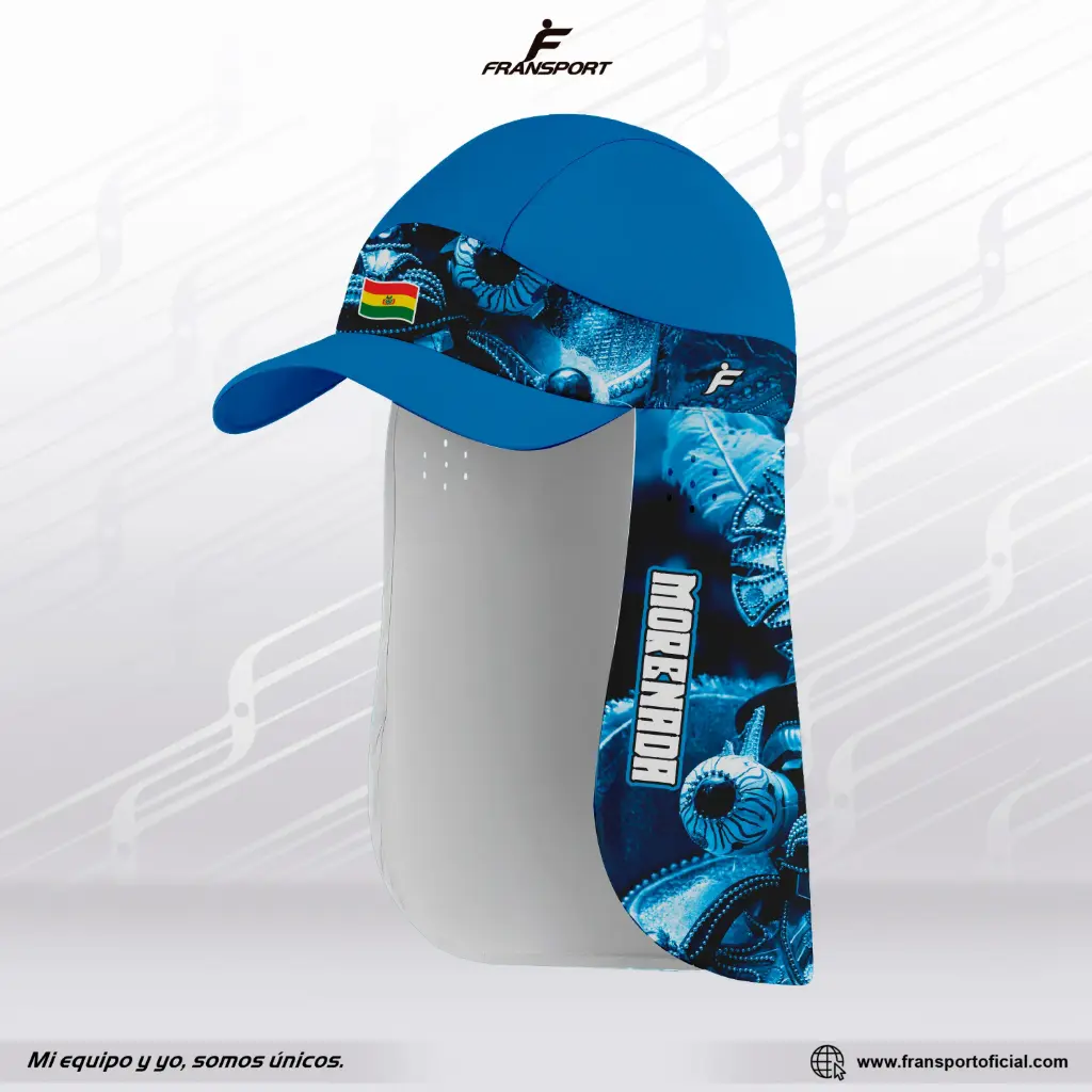 Gorra sahariana larga personalizable estilo folklorico - Morenada