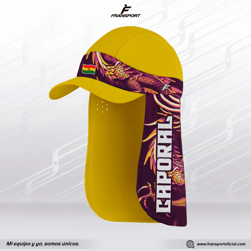 Gorra sahariana larga personalizable estilo folklorico - Caporal 