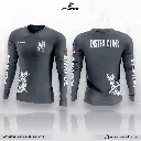 Polera suelta manga larga estilo policial - personalizable