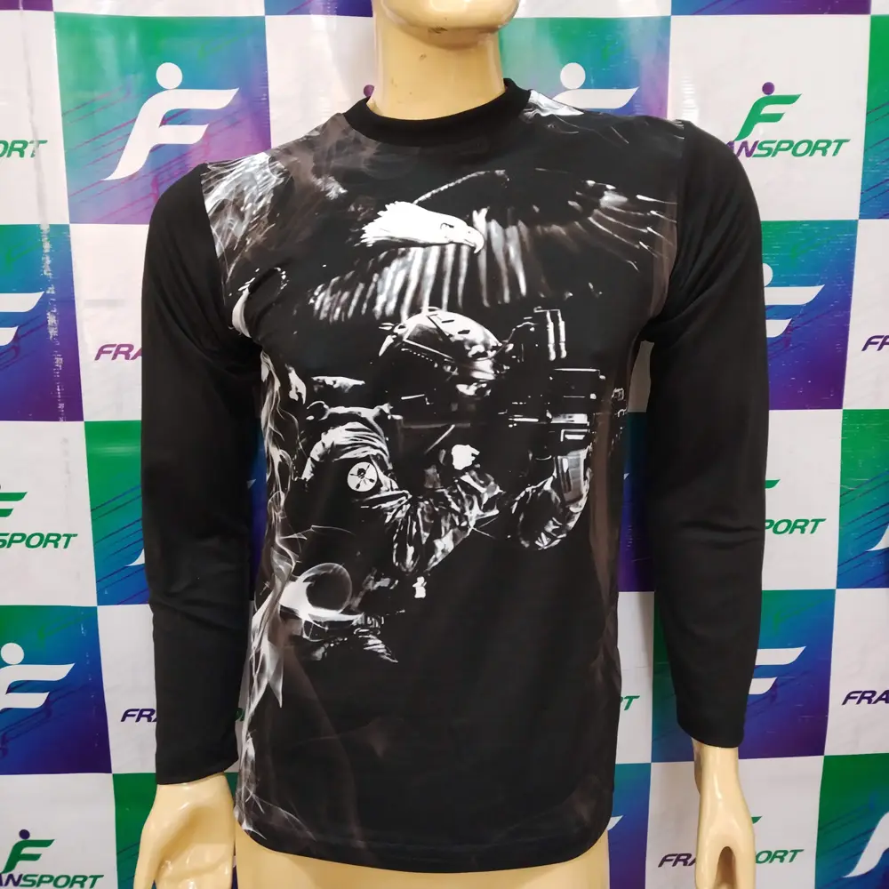 Polera suelta estilo policial - personalizable - full sublimado