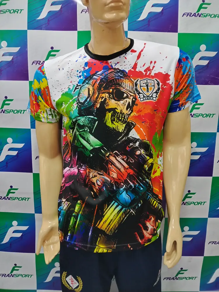 Polera suelta estilo policial - personalizable - full sublimado