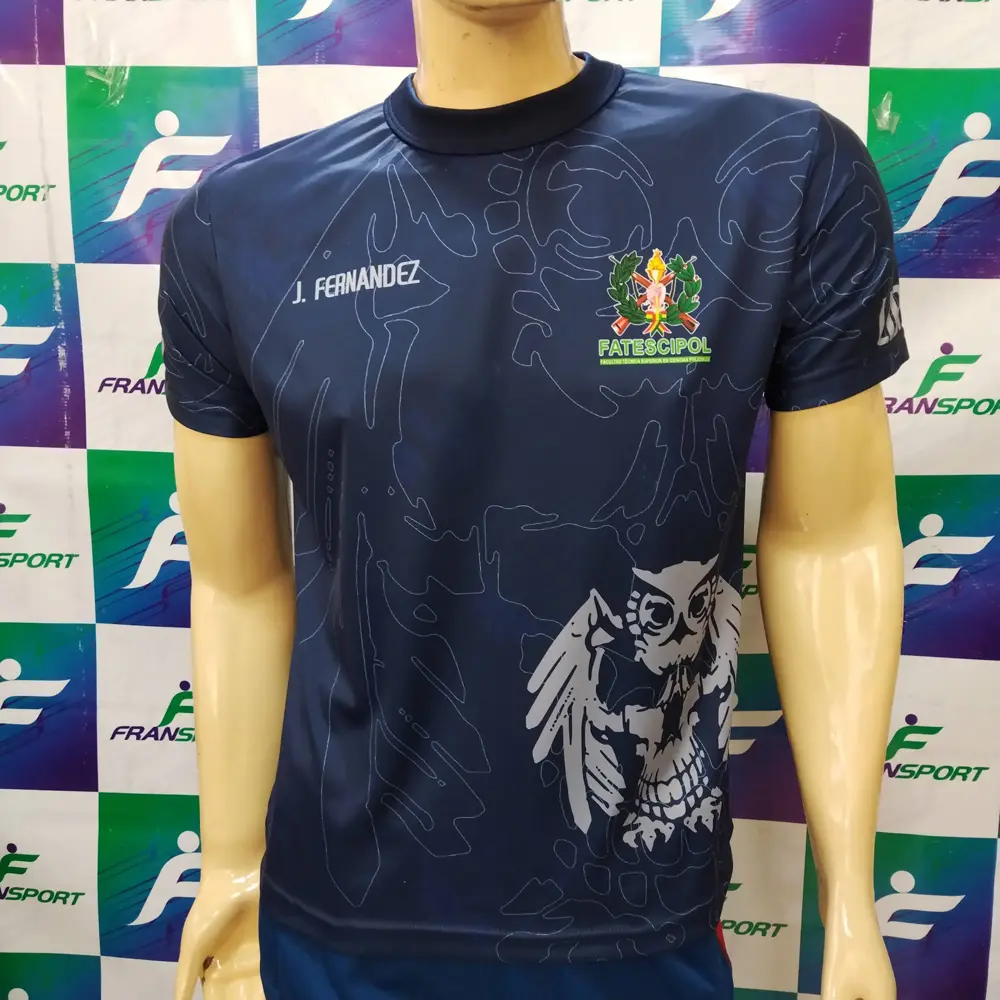 Polera suelta estilo policial - personalizable - full sublimado