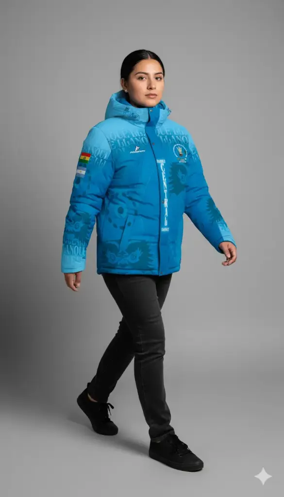 Parka full sublimada personalizable - CRM 856 (Turqueza)