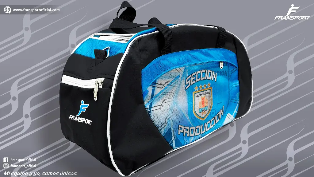 Maletin mediano personalizable Fransport (Azul)