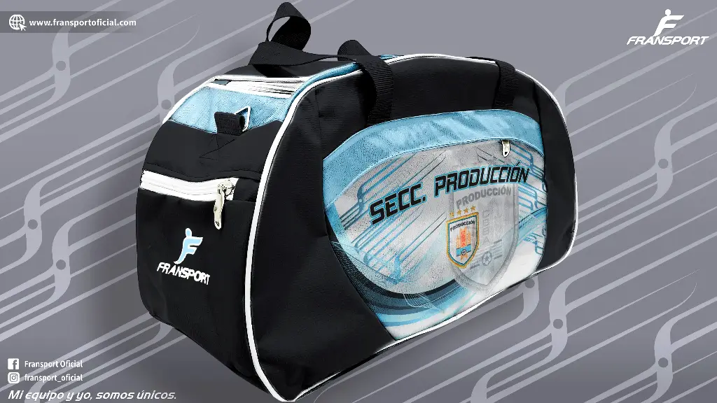 Maletin mediano personalizable Fransport (Azul pastel)