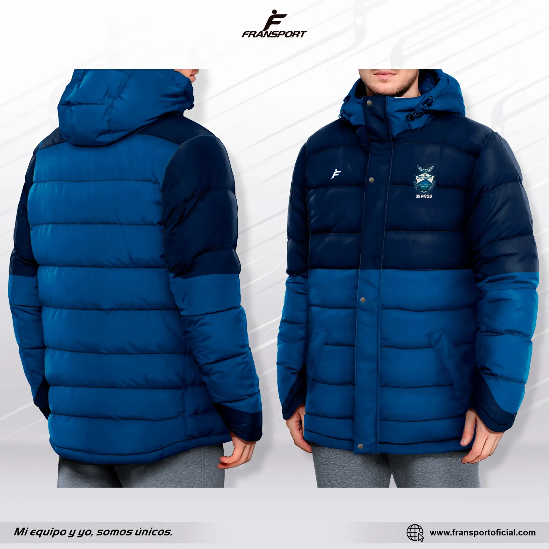 Parka sin sublimado - CRM 746 (Azul marino)
