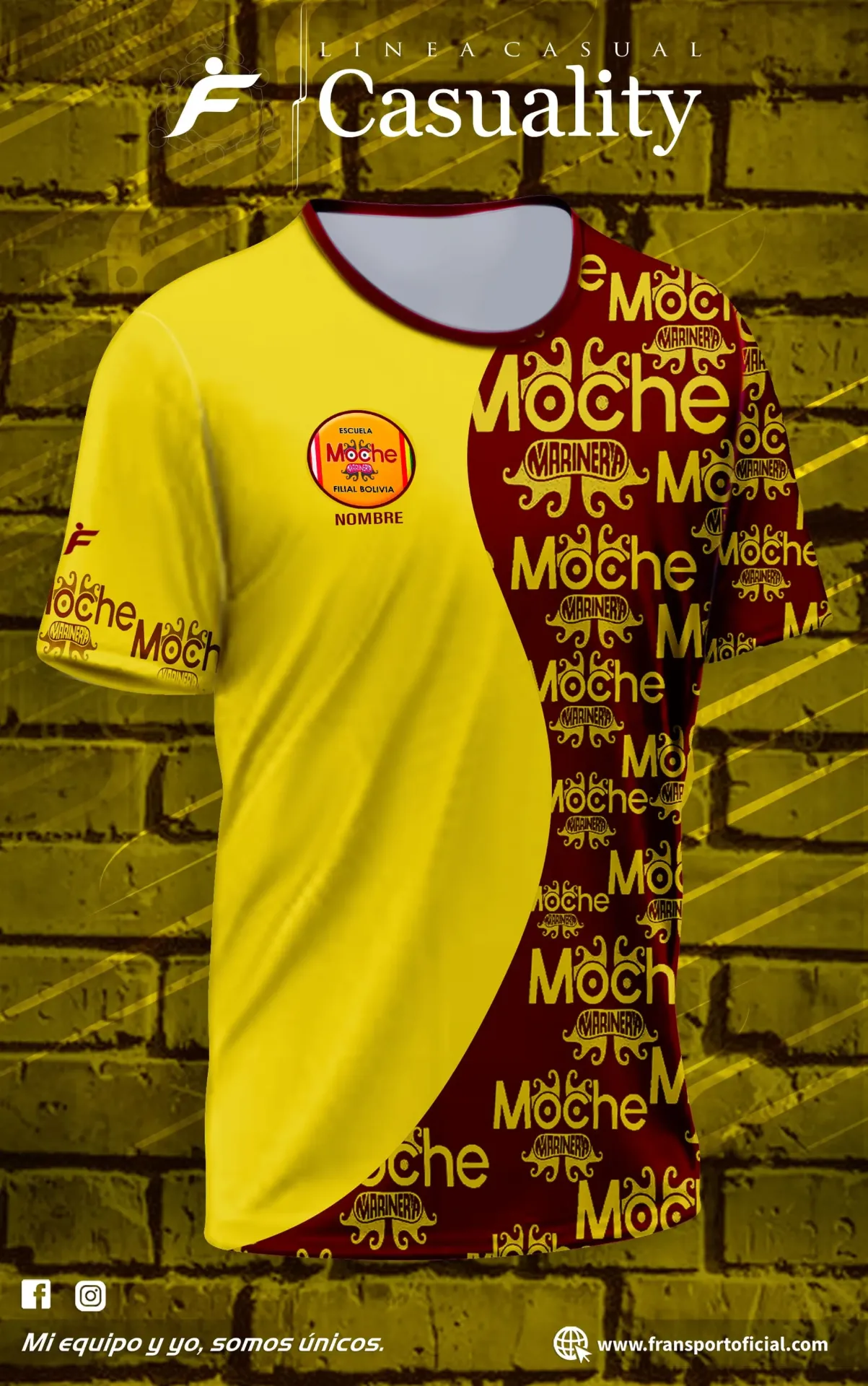 Camisetas personalizables Fransport estilo casual - full sublimado