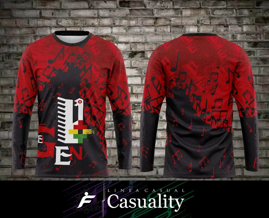 Camisetas personalizables Fransport estilo casual - full sublimado (Negro)