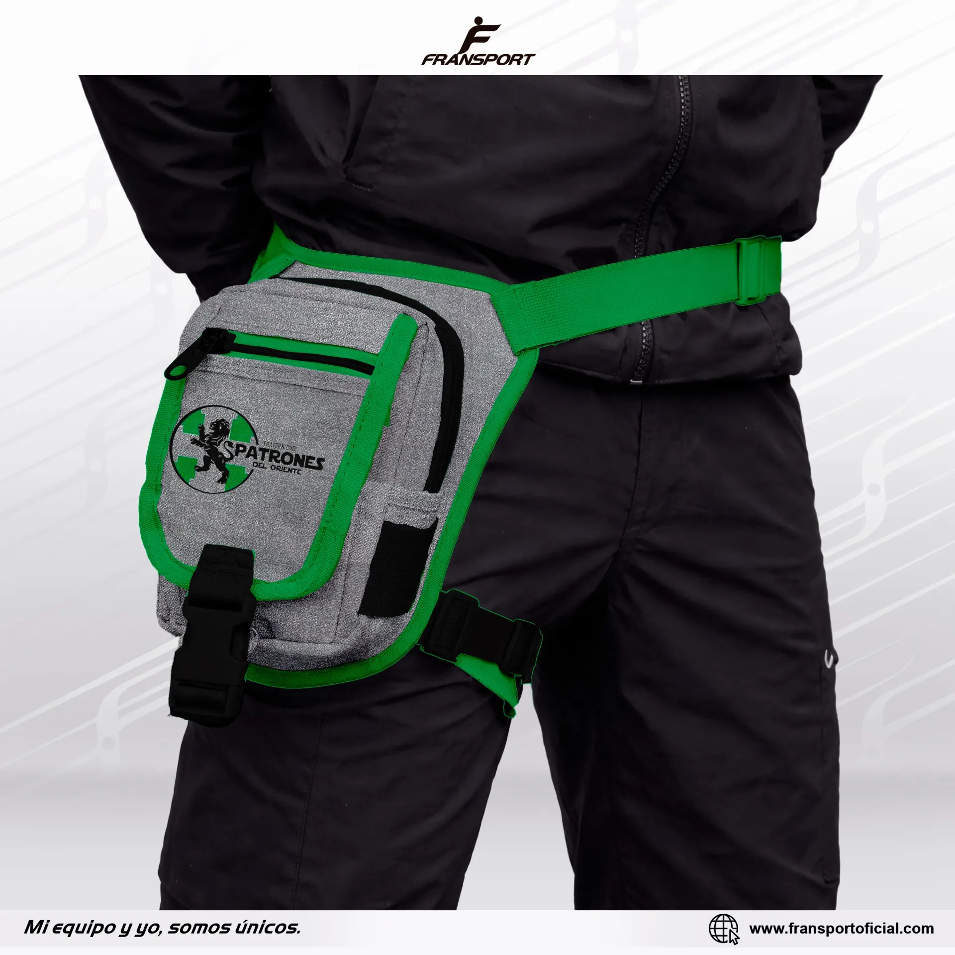 Muslera - Bolso de pierna Personalizable Fransport ID 1420 (Verde)